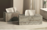 WabiSabiStone Natur-Silberasche Badezimmer-Accessoires – Luxus Cave Stone Set