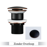 LuxDrain Pop-Up-Abflussstöpsel – Stilvoller Waschbeckenstöpsel in Schwarz, Gold und Rosé