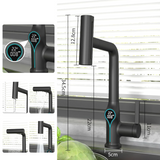 Wasserfall-Waschtischarmatur mit digitaler Temperaturanzeige und höhenverstellbarem Auslauf