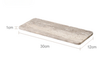 WabiSabiStone Natur-Silberasche Badezimmer-Accessoires – Luxus Cave Stone Set