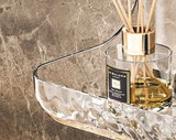 ClearGrip Acryl-Wandregal ohne Bohren – Transparentes Badezimmerregal für Kosmetik, Shampoo & mehr