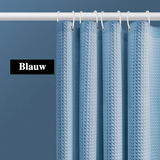 AquaWafel Luxus-Duschvorhang – Extra dickes Waffelmuster
