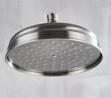 AurumRain Regendusche Kopf – Gebürstetes Gold Messing Duschkopf | Rundes Design | Luxuriöses Duscherlebnis