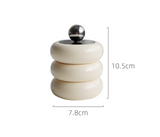 CeramiLux Kreatives Keramik Aufbewahrungsglas mit Deckel