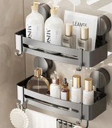 AquaGrip – Luxus Saugnapf-Badregal ohne Bohren