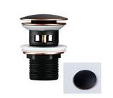 LuxePop Pop-Up Abflussstöpsel – Edle Waschbecken-Abflusslösung in Schwarz, Gold & Roségold