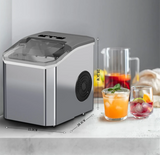 FrostQuick Eiswürfelmaschine Kompakt – Elektrischer Eisbereiter | 9 Eiswürfel in 6 Minuten | Tragbare Küchenlösung