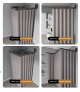 AquaExpand Ausziehbare Duschstange mit Saugnapf