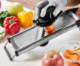 Verstellbarer Gemüseschneider Edelstahl – Mandoline Hobel | Präzise Scheiben & Julienne | Küchenhelfer Profi