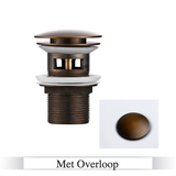 LuxDrain Pop-Up-Abflussstöpsel – Stilvoller Waschbeckenstöpsel in Schwarz, Gold und Rosé