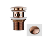 LuxePop Pop-Up Abflussstöpsel – Edle Waschbecken-Abflusslösung in Schwarz, Gold & Roségold