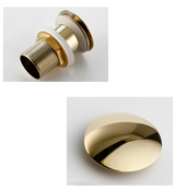 LuxDrain Pop-Up-Abflussstöpsel – Stilvoller Waschbeckenstöpsel in Schwarz, Gold und Rosé