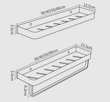 ALUMAX – Schwarzes Aluminium-Eckregal ohne Bohren