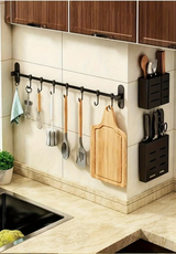 CookEase Küchen-Wandregal – Multifunktionaler Organizer für Deckel, Spatel & Küchenutensilien