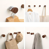 WalnutElegance Traditionelle Handgemachte Wandhaken