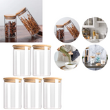 PureVorrat Glasbehälter Set – Vorratsdosen mit Holzdeckel | Luftdicht & Stilvoll | Moderne Küchenaufbewahrung