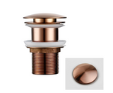 LuxePop Pop-Up Abflussstöpsel – Edle Waschbecken-Abflusslösung in Schwarz, Gold & Roségold