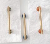 NordicLux Marmor & Messing Möbelgriffe