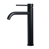 GoldLinea Hocharmatur Waschbecken – Gebürstetes Gold Wasserhahn Edelstahl | Einhebel Mischbatterie Warm & Kalt | Elegantes Baddesign