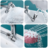 360° drehbarer Wasserhahn-Aufsatz aus Metall – Wassersparender Strahlregler mit Verlängerungsfunktion