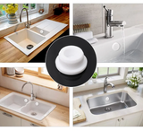 OVERFLOWSTOP – Universelle Überlaufabdeckung für Waschbecken, Badewanne oder Spüle