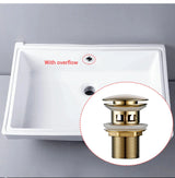 LuxDrain Pop-Up-Abflussstöpsel – Stilvoller Waschbeckenstöpsel in Schwarz, Gold und Rosé