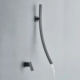 Wandgemonteerde Wastafelkraan – Donkere Afwerking | 2-Gats | Warm & Koud Water | Metaal