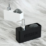 Modernes Küchenzubehör-Set – Seifenspender mit Pumpe und Schwammhalter