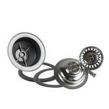 Talea Edelstahl Spülbeckenablauf mit Sieb – 114mm/110mm Pop-up Abfluss Komplettset für Küche und Waschbecken