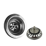 Talea Edelstahl Spülbeckenablauf mit Sieb – 114mm/110mm Pop-up Abfluss Komplettset für Küche und Waschbecken