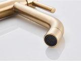 Waschtischarmatur in Schwarz oder Goldoptik – Moderner Einhebelmischer für Warm- und Kaltwasser