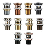 LuxDrain Pop-Up-Abflussstöpsel – Stilvoller Waschbeckenstöpsel in Schwarz, Gold und Rosé