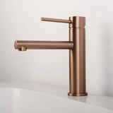 ROSEVÉRA Brushed Gold – Design Waschtischarmatur aus Edelstahl (Einloch, Einhebel)