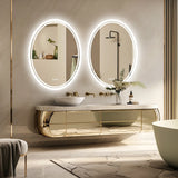 Luxuriöser runder LED-Badezimmerspiegel