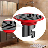 AquaShield Kompakter Bodenablauf – Edelstahl & Silikon Rückfluss-Schutz für Bad, Dusche & Küche