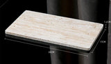 Travertine Élégance Badezimmer-Set – 6-teiliges Luxus-Set aus Beige Naturstein für Zuhause & Hotel