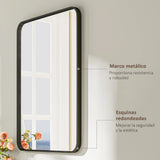 HOMCOM Luxus-Badezimmerspiegel 60x80cm