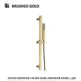 Verstellbare Duschstange Wandmontage – Brausestange Set | Edelstahl Handbrause | Wassersparend & Modern