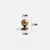 Novarix OrbT-Bar Möbelgriff & Knopf – Rundes Antik-Bronze Design aus Massivem Messing (128 mm)