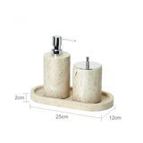 Travèra Beige Travertin Badezimmer-Set