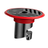 AquaShield Kompakter Bodenablauf – Edelstahl & Silikon Rückfluss-Schutz für Bad, Dusche & Küche