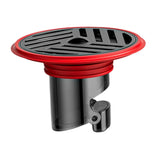 AquaShield Kompakter Bodenablauf – Edelstahl & Silikon Rückfluss-Schutz für Bad, Dusche & Küche