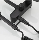 AquaJet Wandarmatur in Schwarz aus Messing