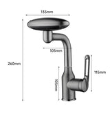 Design Waschtischarmatur mit kaskadenartigem Wasserfluss und vier Strahlarten