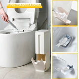 SlimPure 3-in-1 Ultradünner Abfalleimer – 4.4” Schmaler Badezimmer-Mülleimer mit Deckel