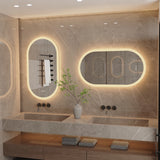 Ovaler LED-Badezimmerspiegel | 80x50 / 100x50 / 120x60 cm | Antibeschlag & dimmbares Licht