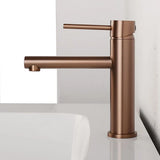 ROSEVÉRA Brushed Gold – Design Waschtischarmatur aus Edelstahl (Einloch, Einhebel)