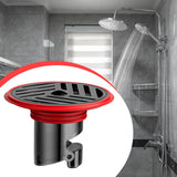 AquaShield Kompakter Bodenablauf – Edelstahl & Silikon Rückfluss-Schutz für Bad, Dusche & Küche