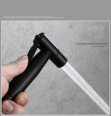 AquaJet Wandarmatur in Schwarz aus Messing