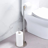 SteelPure DuoStand WC-Bürsten & Toilettenpapierhalter Set aus Edelstahl